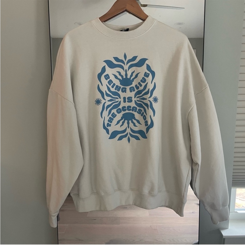 Pac Sun OS Sweatshirt - Being Alive is the Occasion